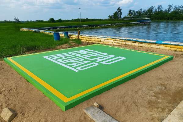 Construction Of Sandbag Walkway And Mustering Point